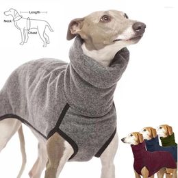 Dog Apparel Durable Patchwork Colour Warm Clothing Soft High Neck Pet Jacket For Winter Suitable Large Medium And Small Dogs