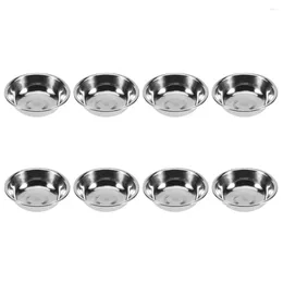 Plates Small Dipping Bowls Stainless Steel Plate Butter Seasoning Appetizer Serving Dish