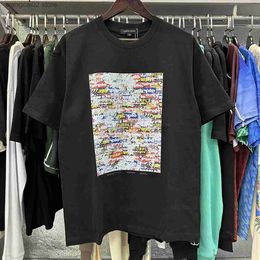 Men's T-Shirts Purple Brand Printed T Men Women Strtwear White Black T Shirt High Strt Casual Short Slve T-Shirt T240401