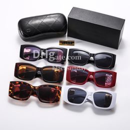 Large Frame Glasses Summer Sunglasses For Women Man Vintage Anti UV400 Driver Black Goggles Eyewear