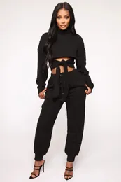 Women's Two Piece Pants 2024 Solid Energetic Suitable Sexy Casual Full Sleeve Shinny Chic Ladies Slim Set Women Autumn