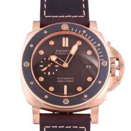 Men's Sports Watch Designer Luxury Watch Panerrais Fibre Automatic Mechanical Watch Navy Diving Series Hot Selling Goods 80ca