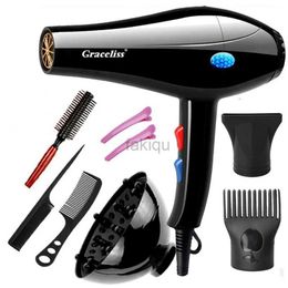 Hair Dryers 1800W 110V US or 220V EU Plug Hot Cold Wind Professional Hair Dryer Blow dryer Hairdryer For Hair Salon for Household Use 240401