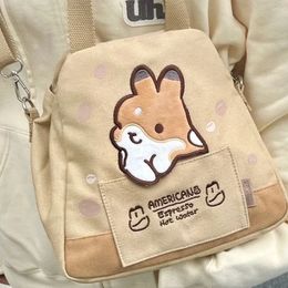 Japanese Cute Cartoon Rabbit Large Capacity Canvas Bag Womens Bag Tote Bag Crossbody Bag Messenger Bag Wallet Mini Bag 240314