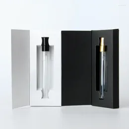 Storage Bottles 20pcs 10ml Perfume Bottle With Gift Box Anodized Aluminium Spray Glass Portable Trial Refillable Cosmetic Container