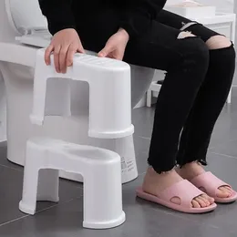Bath Mats A777ZXW Toilet Step Footstool Bathroom Plastic Poop Splicable Foot Footrest Potty Squatting Kids Ladder Supplies Narrow