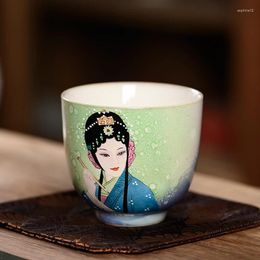 Teaware Sets Jingdezhen Porcelain Tea Set Teacup Hand Painted Blue And White Pastel Flower Denier Cup Master Personal