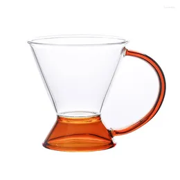 Mugs High Borosilicate Glass Retro Tea Cup Amber Coffee