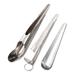 Other Bird Supplies Feeding Spoon Stainless Steel Parrot Adding Scoops With Long Handle Hand Food Tableware