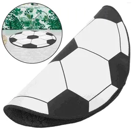 Carpets Soccer Rug Round Football Area Circle Black White Cheque Floor Mats Chair Mat 60Cm Nonslip Cushion Pads