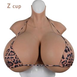 Breast Pad Huge Boobs S Z Cup Silicone Breast Forms Breastplate Man to Women For Cosplay Drag Queen Shemale Crossdresser Transgender 240330