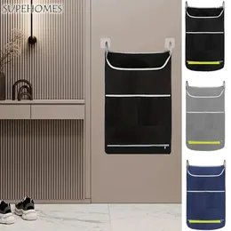 Laundry Bags Wide Opening Dirty Clothes Hang Bag Large Capacity Space-Saving Storage With Zipper Hanging