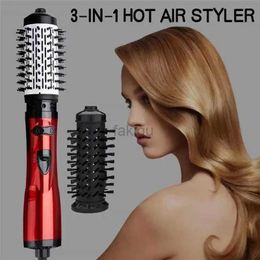 Hair Dryers Dryer Hot Air Brush Styler and Volumizer Hair Straightener Curler Comb Roller One Step Electric Ion Blow Dryer Brush 240401