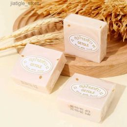 Handmade Soap 4PCS Thailand Rice Soap Original Wholesale Handmade Soaps Rice Milk Whitening Soap Goat Milk Soap Rice Soaps for Whitening Y240401