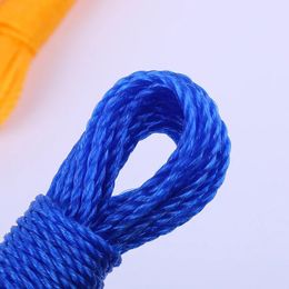 2024 10M Windproof Clotheslines Coloured Nylon Clothesline Hanging Rope Drying Clothes Hanger Line Cord for Daily Outdoor Travel KI