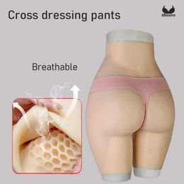 Breast Pad Fake Pussy Cross Dressing Giant Hip Simulation Vagina Pants Set Silicone Abundant Hips Can Insertable Urinary Cathete Realistic 240330