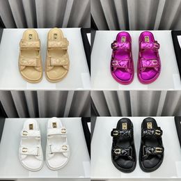 Женские дизайнерские сандалии тапочки папа сандалий скользит без задних ремешков.