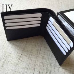 Designer Luxury Marmont Wallet 2-Fold Wallet Leather Black Bifold Wallet Purse 7A TOP Quality