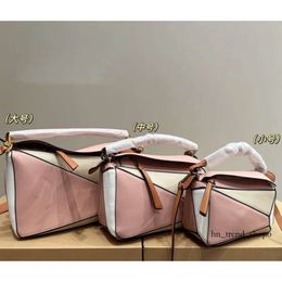 10A Mirror Quality Fashion Puzzle Crossbody Zipper Open Leather Makeup Body Linen Adjustable Shoulder Strap Holiday Designer Bag 24 29cm 124