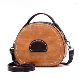 Bag Luxury Design Women Half Moon Shoulder Bags Ladies Double Zipper Handbag Totes Feminine Vintage Color Crossbody Purse