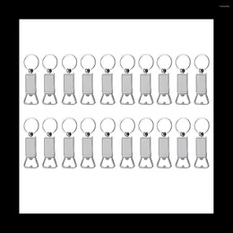 Bowls 20PCS Sublimation Blanks Keychains Metal Bottle Opener Blank Key Rings Gift For Your Boyfriend Husband Father