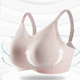 Breast Pad One-piece seamless silicone fake breast prosthesis breast implant without rims post-operative fake breast special tube top 240330