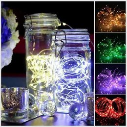 LED Strings AAA Battery Operated 12FT 3M 30led Christmas Holiday Wedding Party Decoration Festi Copper Wire String Fairy Lights Lamps YQ240401