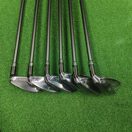 Golf Roddio Little Bee Golf Clubs PC black green FORGED Soft black Iron Forged Iron Set ( 5 6 7 8 9 P) 6pcs steel or graphite shaft