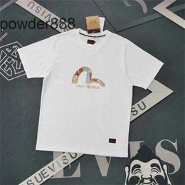 Summer New Trendy Brand Fushen Unisex Small Seagull Patch Short Sleeved T-shirt