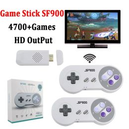 Consoles SF900 Consola for Super Nintendo 16 Bit Game Stick 5000 Retro Games HD Video Game Consoles for NES SNES Wireless Controller