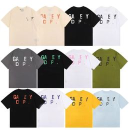 designer shirts mens women t shirt fashion cotton casual loose short sleeves letter print shirts streetwear trendy brand clothing round neck size s-xl