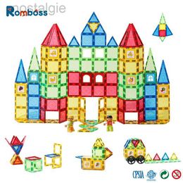 Romboss Manyetik Tasarımcı İnşaat Seti Plastik Manyetik Sayfa Yapı Binası Bulma Bulma Kızlar Kız Çocuk Oyuncakları Hediyeler 240430