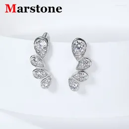 Dangle Earrings Full Pear Moissanite Diamond D Colour VVS Women's C S925 Sliver High Quality Fine Jewellery Hook For Women