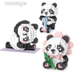 Blocks Creative Dessert Electrical Mini Particles Loz Building Blocks Panda Assembly DecorationEducational Boys and Girls Kids Toys 240401