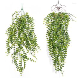 Decorative Flowers Artificial Eucalyptus Leaf Wall Hanging Fake Green Branches Wedding Party Outdoor Garden Table Decoration Home Decor