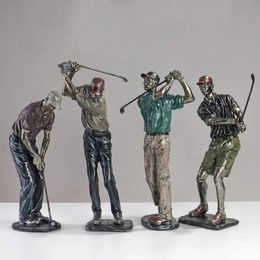 Golf Statues Sculpture Creative Golfer Figurines Home Decor Player Art Figure Desktop Decorations Collectible Gift Crafts De 240318