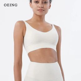 Bras Sport Bra Padded Women Crop Top Yoga Bra Push Up Gym Underwear High Support Impact Training Solid Workout Brassiere Running Vest