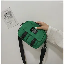 Shoulder Bags Small Women Canvas Messenger Bag Women's Korean Casual Mini Crossbody For Lady 2024 Female Handbags Purse