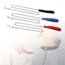 Dog Collars Anti-bite Traction Leash Pet Supplies Foam Iron Chain Bar 120CM Metal
