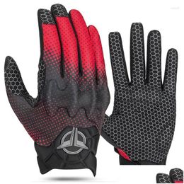 Cycling Gloves Bicycle Riding Road Bike Mtb Fl Touch Sn Long Finger Thickened Fall And Winter Models Equipment Drop Delivery Sports Ou Otzqj