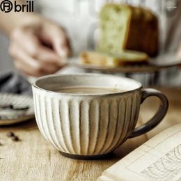 Cups Saucers Chinese Retro Creative Stoare Tea Coffee Cup Mug Latte Saucer Set Breakfast Teacup And Eco Friendly
