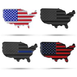 Party Decoration American Map Metal Car Sticker Favour Personalised National Flag Alloy 3D Label Badge 7X4Cm Drop Delivery Home Garde Dh2Fb