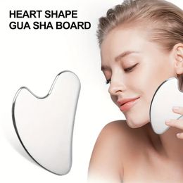 Facial Massager, Stainless Steel Gua Sha Board For Face Lifting, Skin Tightening & Body SPA Back,Neck,Eye Massage Tool,Foundation Spatula Mask Eye Cream Scraper