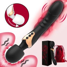 Powerful AV Vibrator Magic Wand for Women Dildos 10 Modes Clitoris Stimulator G Spot Vagina Massager Adult Sex Toys Woman 240326