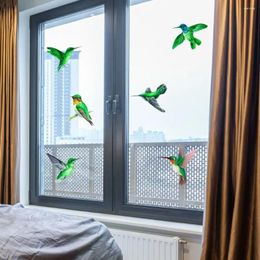 Window Stickers Creative Home Decor Electrostatic Prevent Bird Non Adhesive Film Glass Sticker Painting Decals Hummingbird