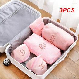 Laundry Bags 3PCS High Quality Bra Mesh Washing Bag Socks Underwear Baskets Embroidery Polyester