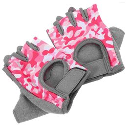 Racing Sets Children's Cycling Gloves Outdoor Riding Warm Half-finger Winter Bicycle Accessories