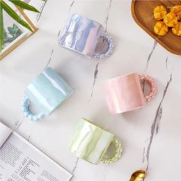 Mugs Creative Ceramic Cups Pearl Souvenir Gifts Fashionable Home Furnishings Girl