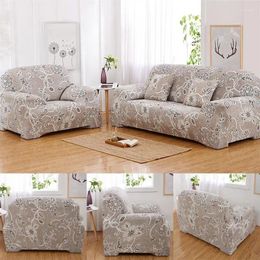 Chair Covers Elastic Sofa Stretch Spandex Fabric Full Cover Armchair Protector Flower Pattern Print Furniture For Room