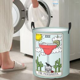 Laundry Bags MARGARITA READING Circular Hamper Storage Basket With Two Handles Great For Kitchens Books